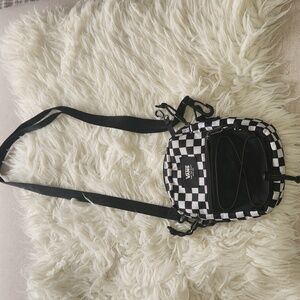 Vans Monochrome Checkered Bail Shoulder Bag